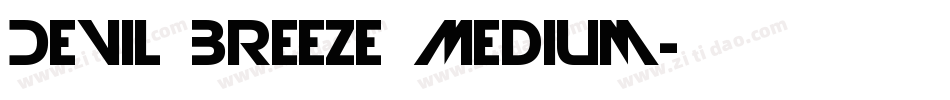 Devil Breeze Medium字体转换